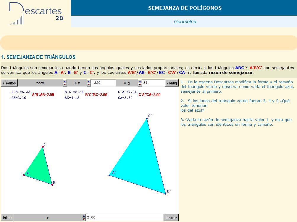 Semejanza de triángulos | Recurso educativo 37411