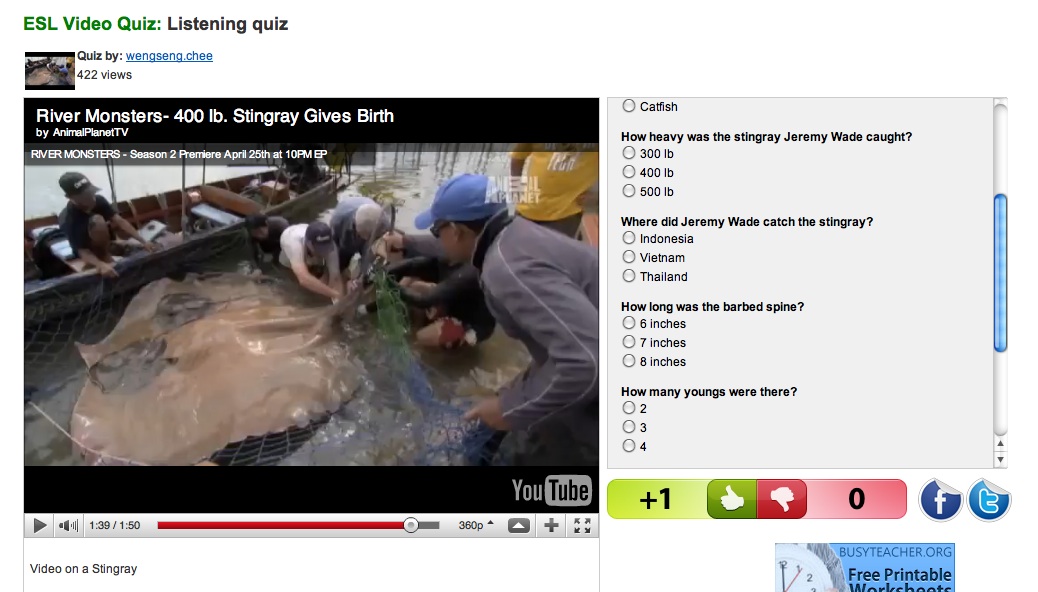 Video: River Monsters, Stingray | Recurso educativo 38589