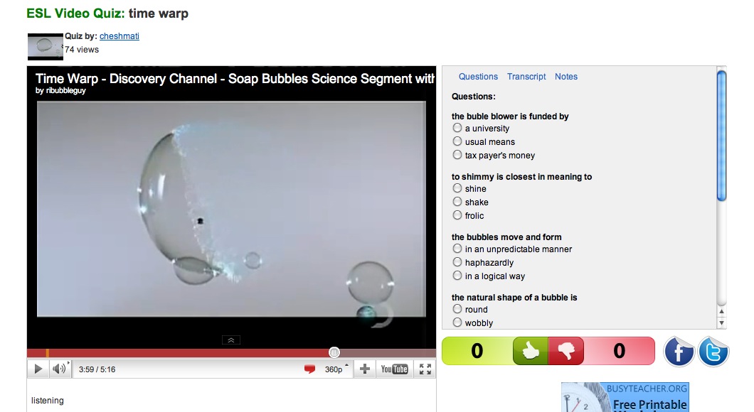 Video: Time Warp, Soap Bubbles | Recurso educativo 38838