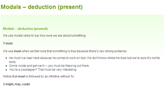 Grammar: Modals deduction (present) | Recurso educativo 48374
