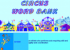 Circus word bank | Recurso educativo 24311