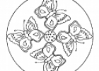 Mandala de mariposas para educación infantil | Recurso educativo 68264