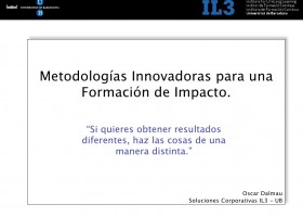 Il3 - Metodologías Innovadoras para una Formación de Impacto | Recurso educativo 99250