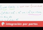 Integrales indefinidas: integración por partes | Recurso educativo 109347