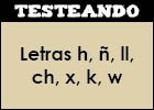 Letras h, ñ, ll, ch, x, k, w | Recurso educativo 350913