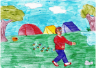 Cuento infantil: ¡Que desastre de acampada! (2ªParte) | Recurso educativo 420946