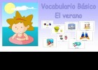 Vocabulario básico: El Verano | Recurso educativo 613035