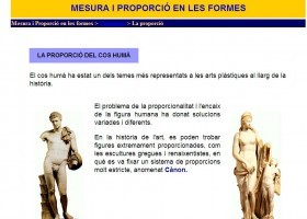 Mesura i proporció en les formes | Recurso educativo 679185