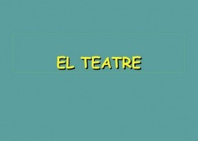 El teatre | Recurso educativo 735966