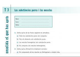 Les substàncies pures i les mescles | Recurso educativo 732047