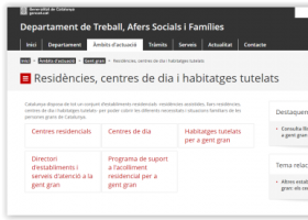 Residències, centres de dia i habitatges tutelats | Recurso educativo 768009