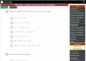 Exercicis resolts d'operacions combinades | Recurso educativo 774130