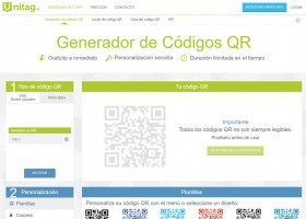 Generador de códigos QR Unitag | Recurso educativo 784624