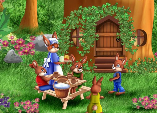Puzzle Nivel 2: Familia Conejo | Recurso educativo 35015