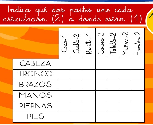 Las articulaciones del cuerpo humano | Recurso educativo 35587