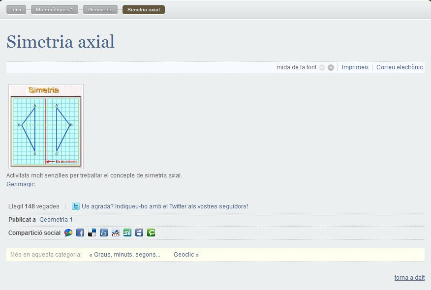 Simetria axial | Recurso educativo 44544