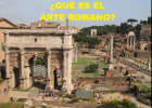 ¿Qué es el arte romano? | Recurso educativo 44689