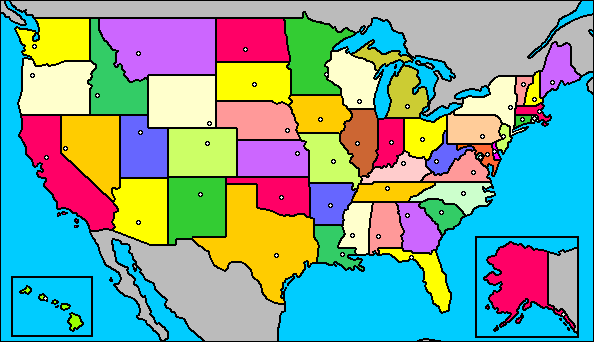 Mapa de Estados Unidos | Recurso educativo 69593