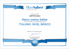 Curso de Italiano. Nivel básico | MasSaber | Recurso educativo 114109