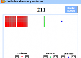 Unidades, decenas y centenas. | Recurso educativo 737357