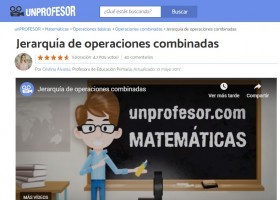 Jerarquia de les operacions combinades | Recurso educativo 774134